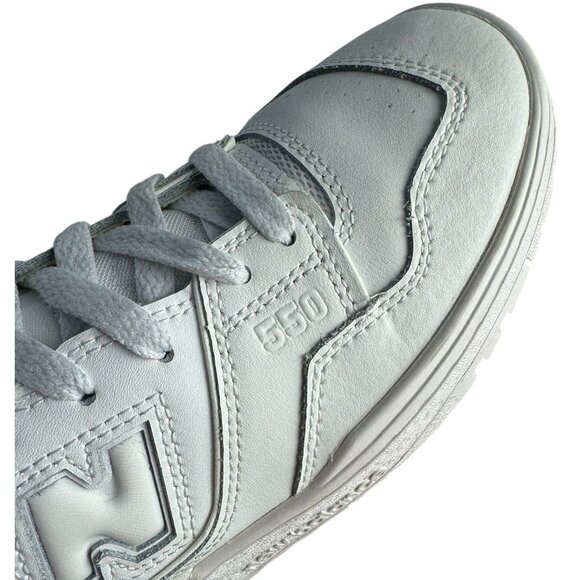 New Balance 550 GSB550WW White Leather Sneakers Casual Athletic Boys Size 6 - Picture 10 of 11